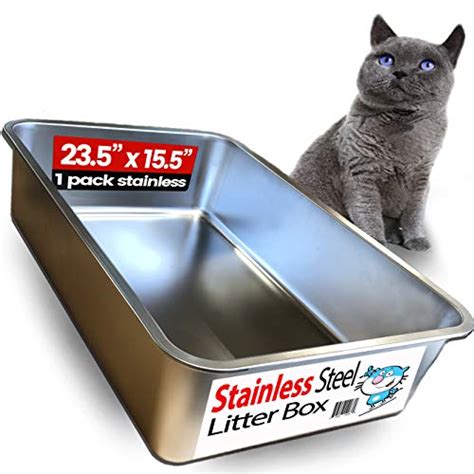 benefits of a stainless steel litter box|stainless steel litter box pros.